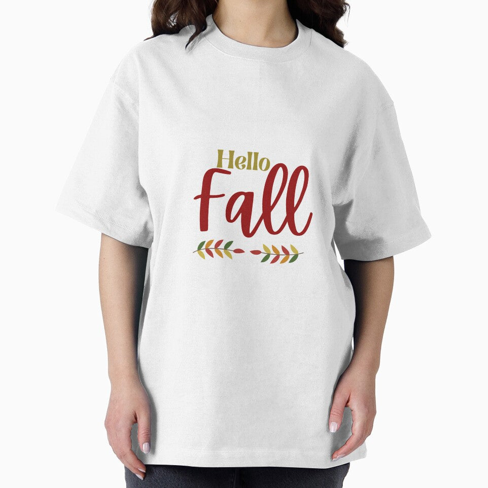 Hello Fall Autumn Leaves Graphic by HBDStudio