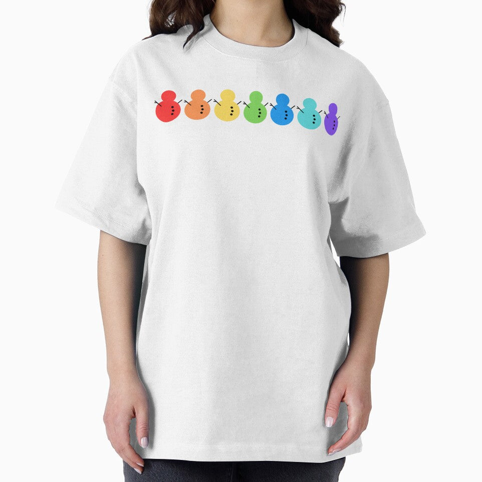 Rainbow Snowman by Stepadoda