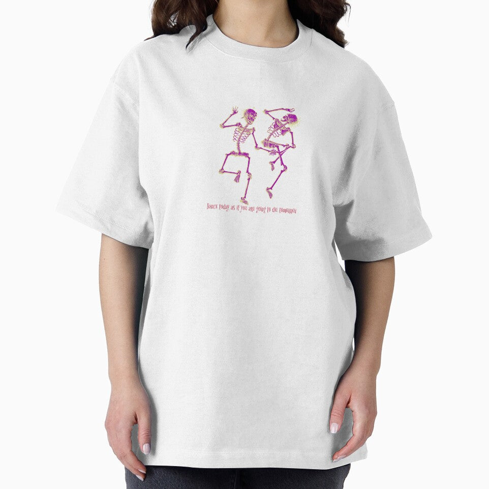 Dancing Skeletons Graphic Tee, Funny Skeleton T-Shirt, Day of the Dead T-Shirt, Spooky Skeleton Design, Halloween Skeleton Tee, Unique by Crealityofit