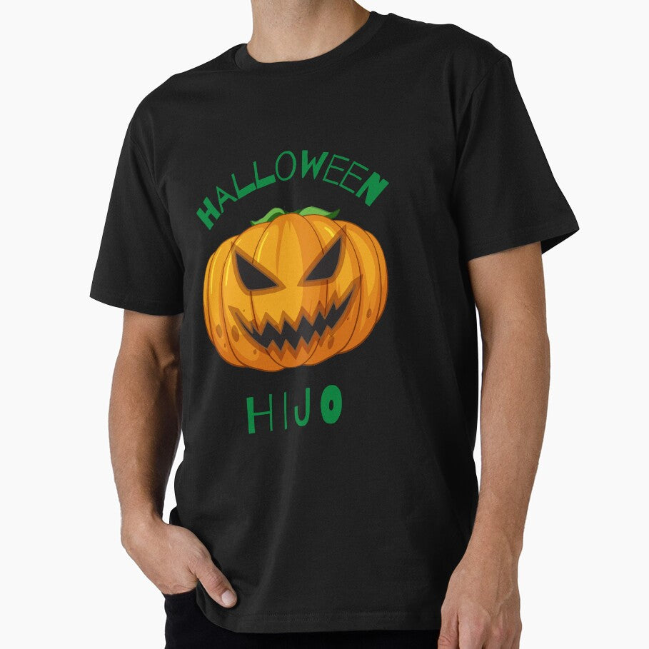 Halloween Hijo (in black) - Funny Halloween Pumpkin Head by CosmicStory