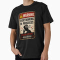 Overthinking In Progress | Funny Warning Sign | Vintage Anxiety Humor Design by piketo