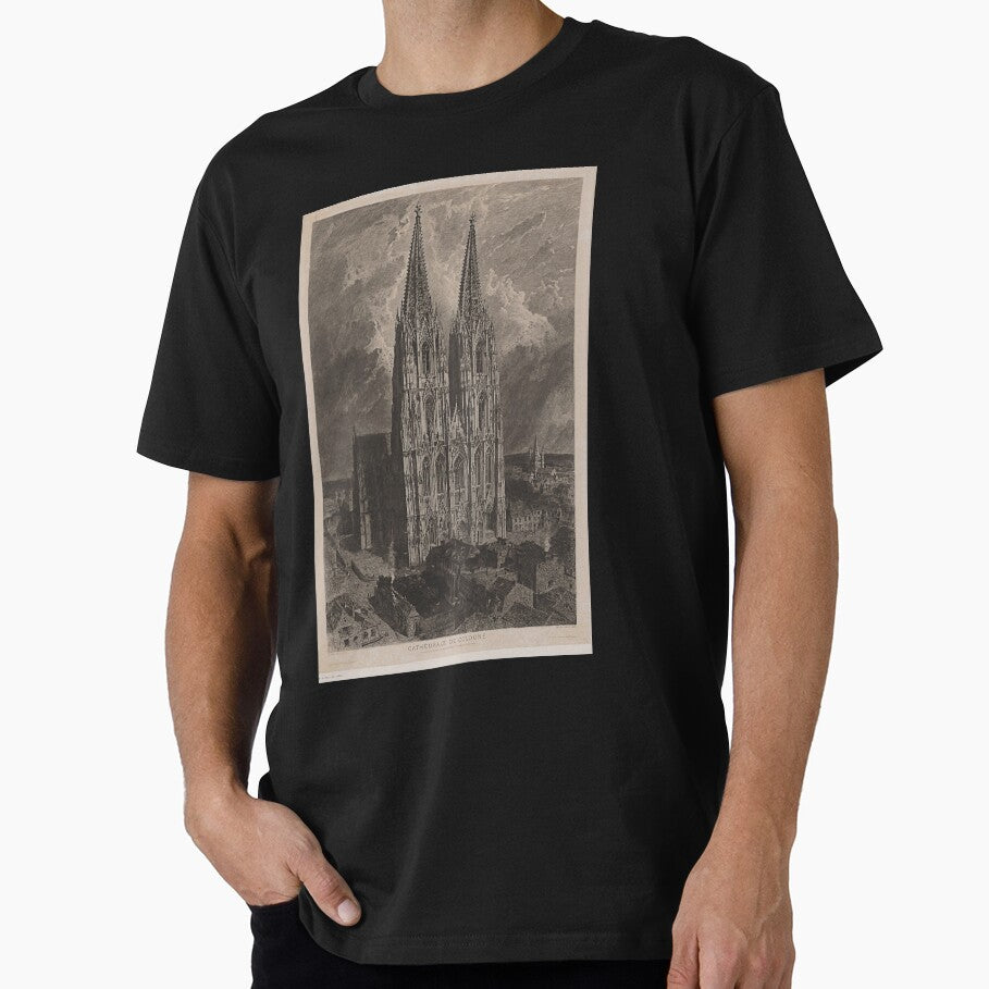 Dark Academia Gothic Cathedral Drawing by Kink Collective