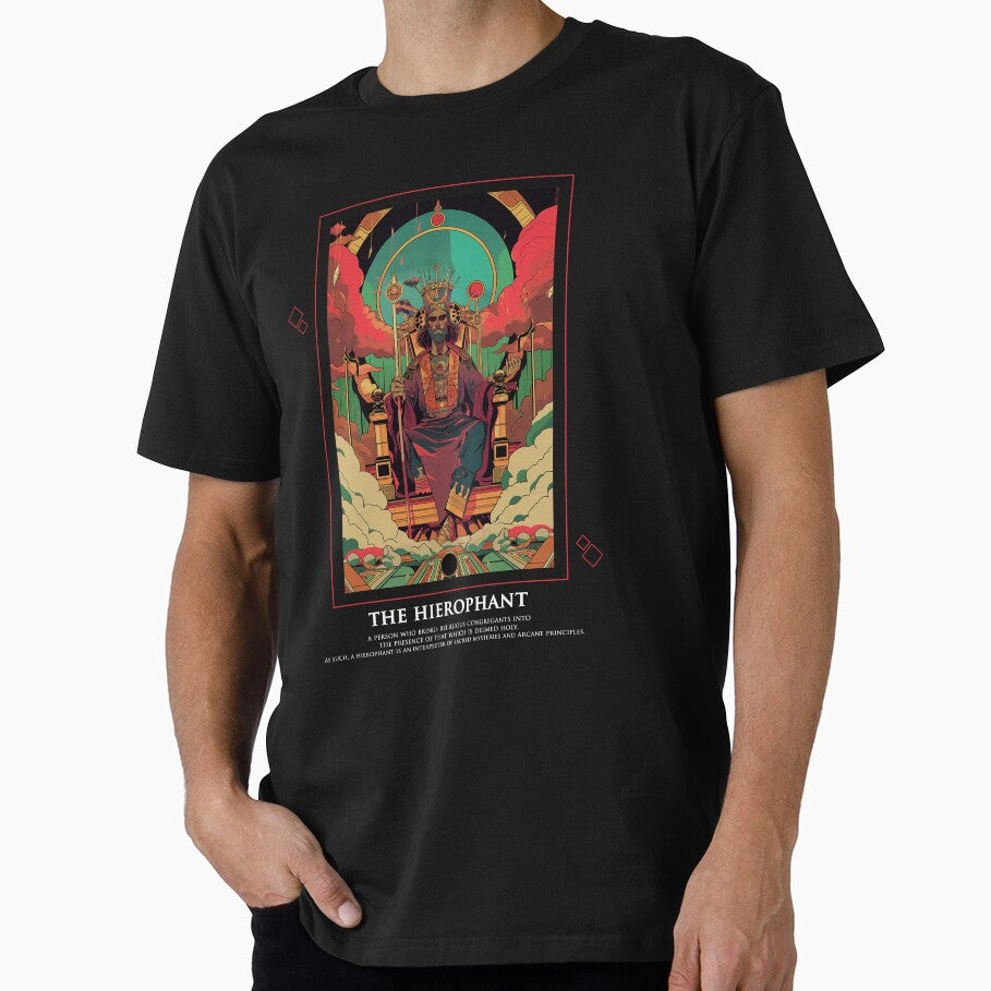 Tarot Lovers: The Hierophant pop art t-shirt by TaiyoDigital36