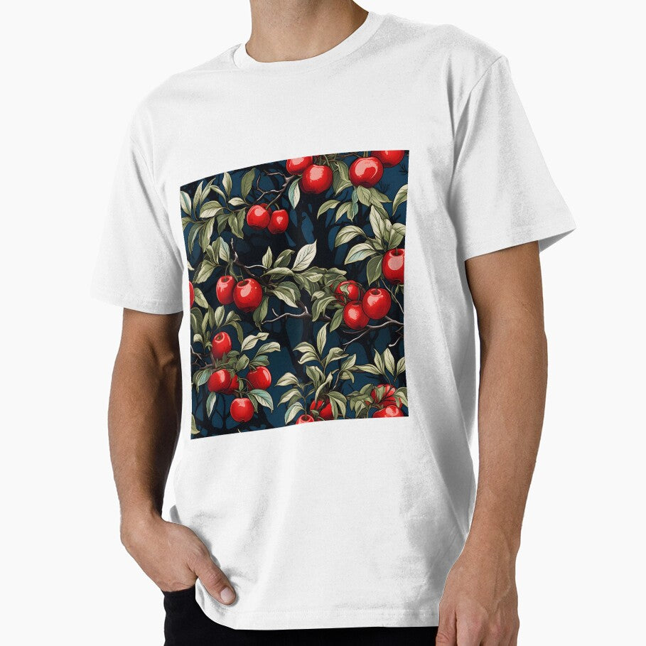 "Crimson Harvest: A Tree Laden with Goodness"—an autumn composition in crimson and the last of the green leaves on dark background in a season called Harvest by ignasirus