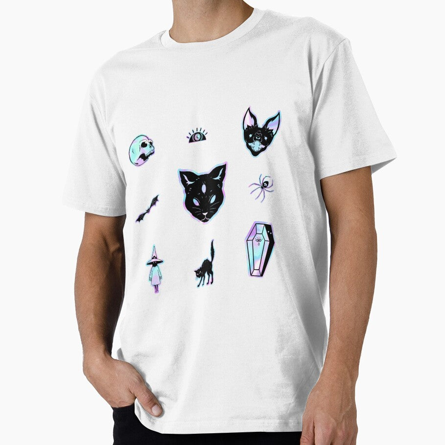 holographic scary stickers by Ashi17