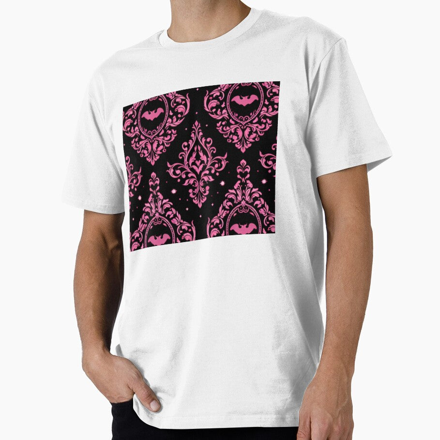 Pink Bats Gothic Print by endlessDoodler
