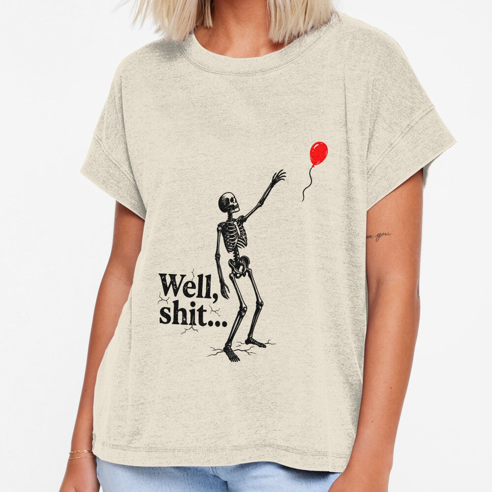 Funny Skeleton Lost Balloon Well Shit Gothic Halloween Vintage by ChuyenSuperx