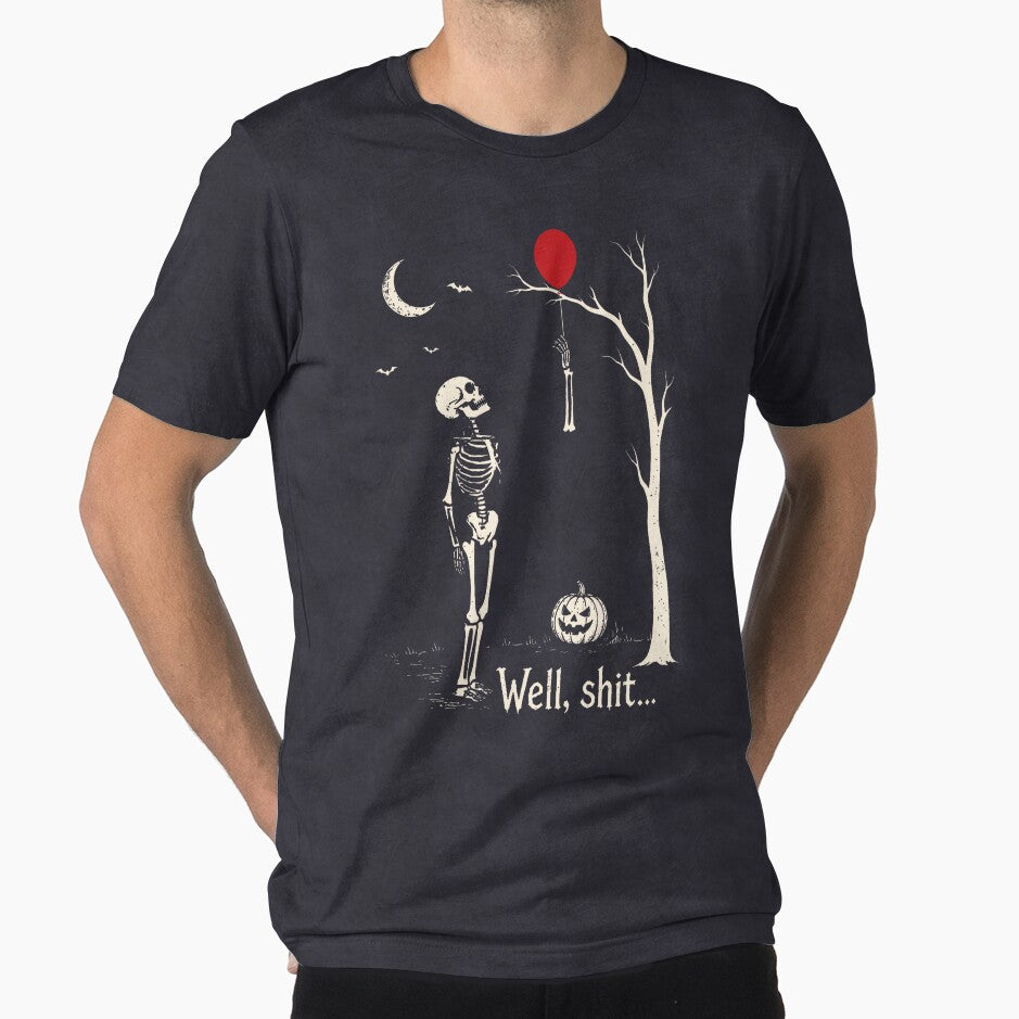 Skeleton Lost Balloon Funny Halloween Costume by HayleePacoch