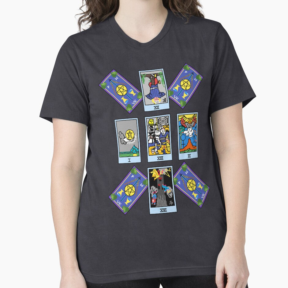 Pixel Waite Tarot - Celtic Cross Spread 28 Design for T-shirts and accessories by Pixel Waite
