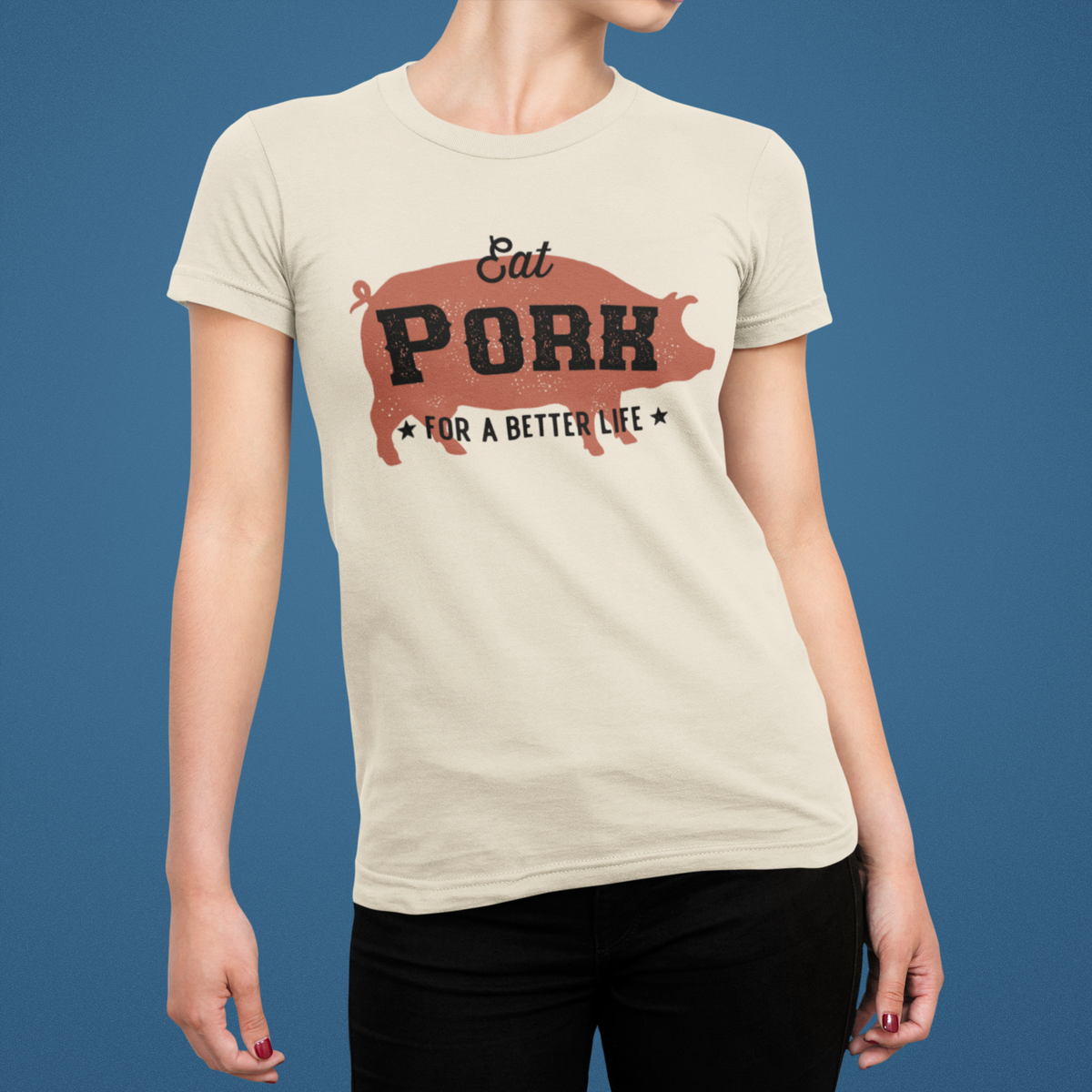Eat Pork Women's Relaxed Tee