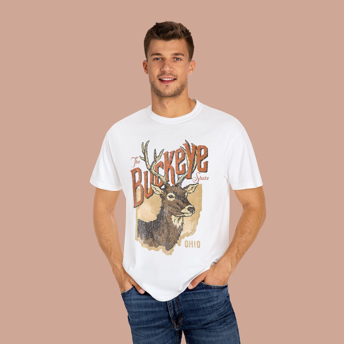 The Buckeye State Ohio Vintage Graphic Tee.