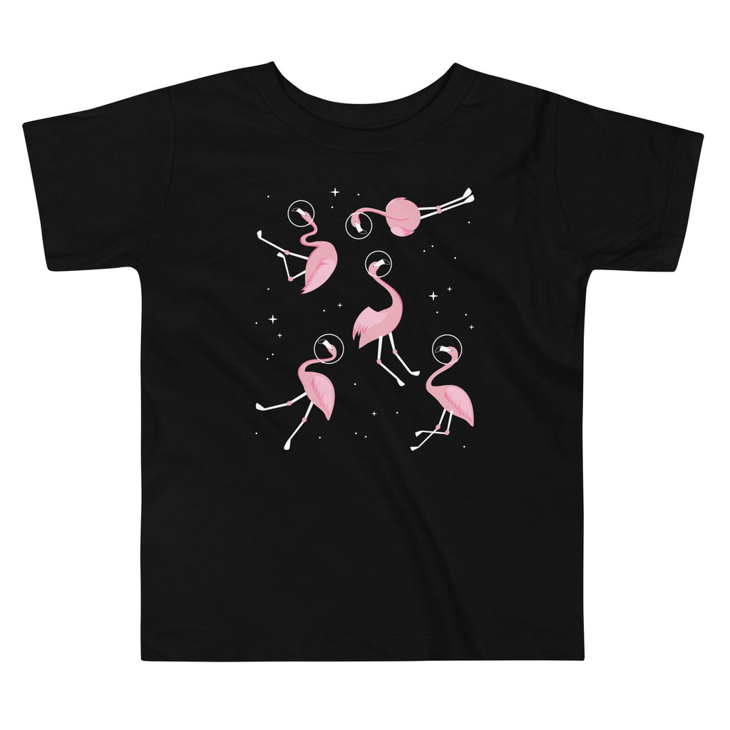Flamingos In Space Kid's Toddler Tee