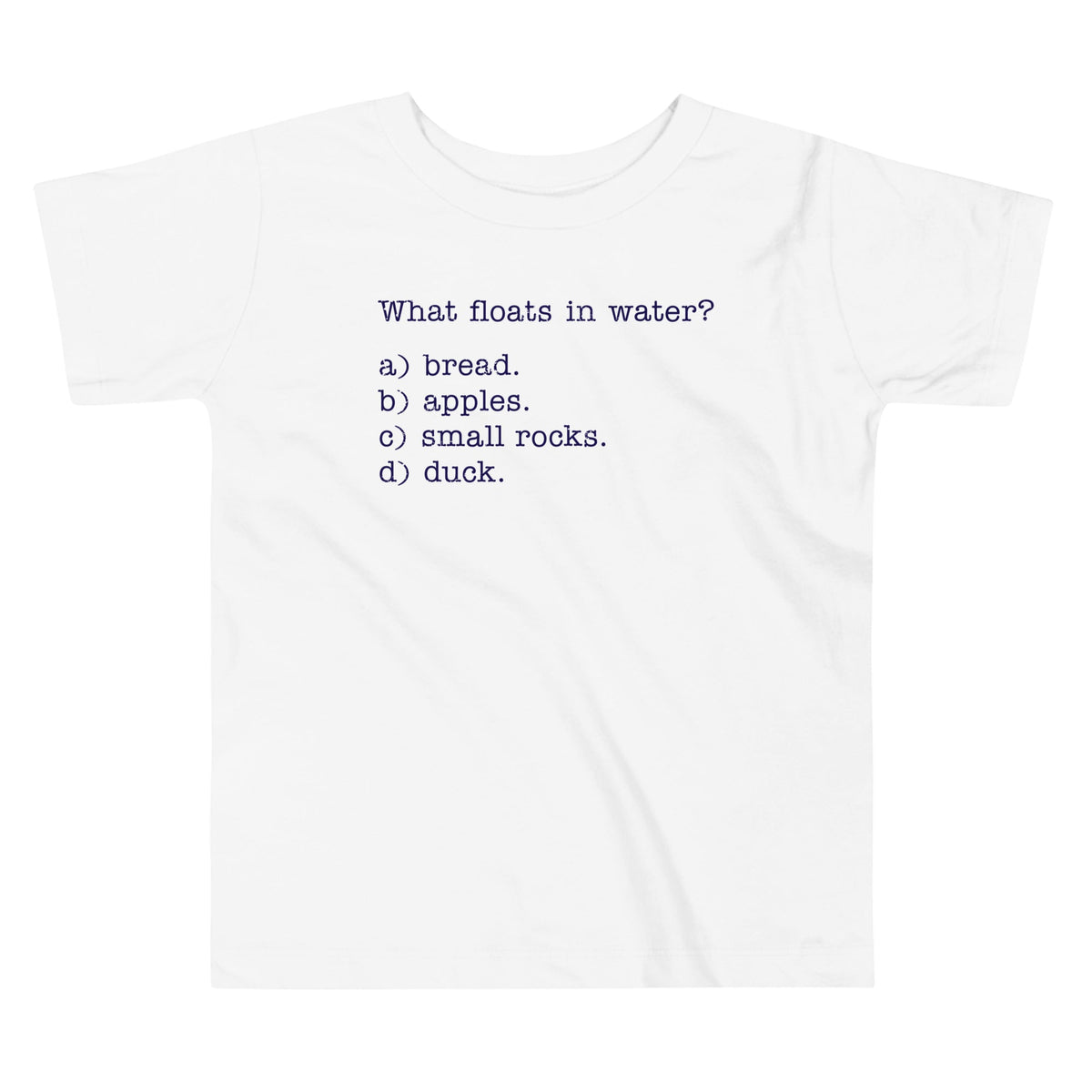 What Floats In Water? Kid's Toddler Tee