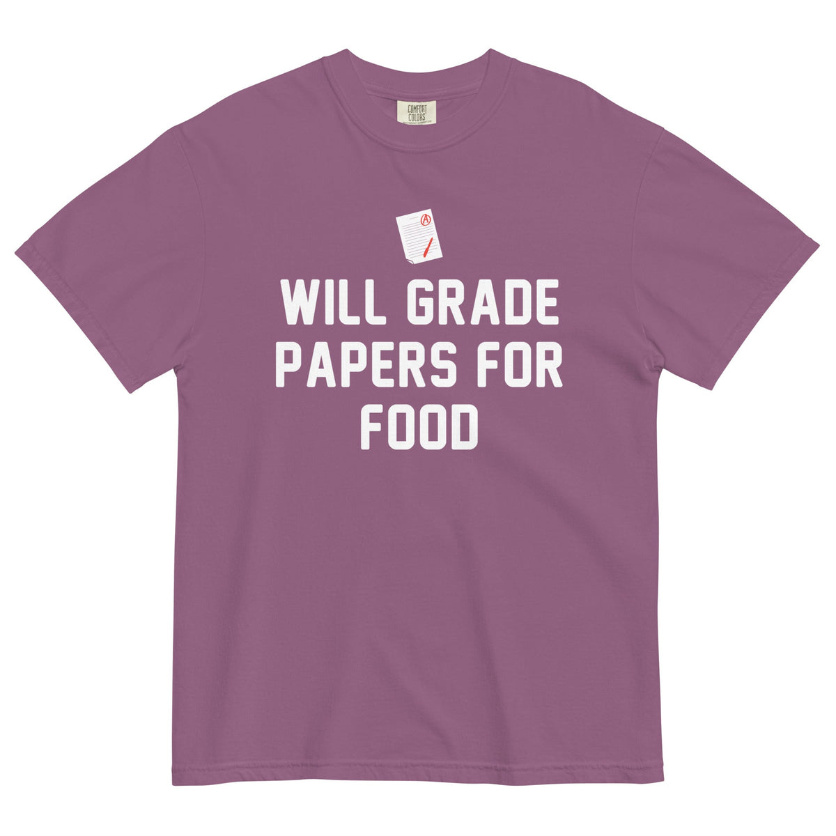Will Grade Papers For Food Men's Relaxed Fit Tee