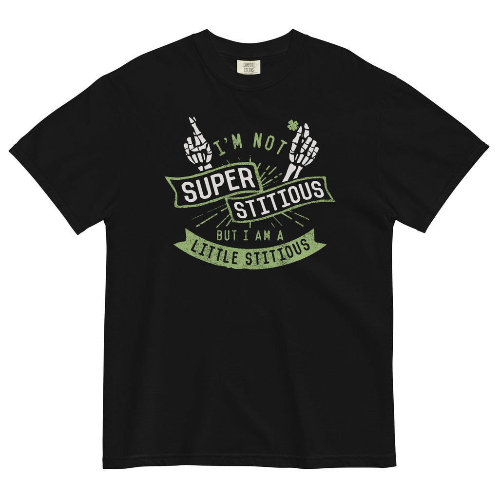 I'm Not Superstitious, But I Am A Little Stitious Men's Relaxed Fit Tee