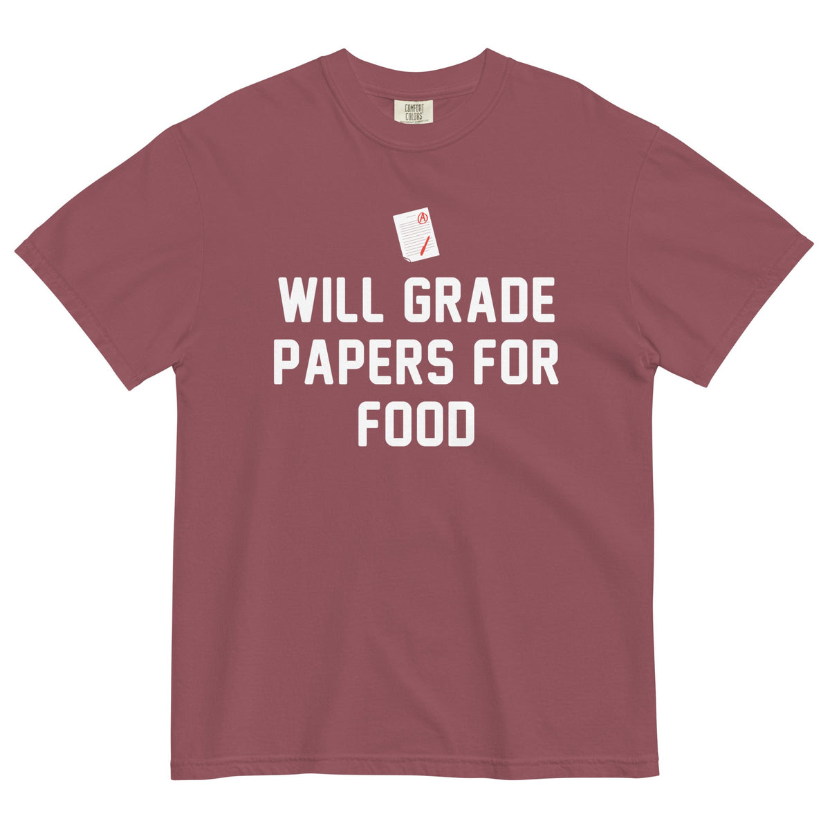 Will Grade Papers For Food Men's Relaxed Fit Tee