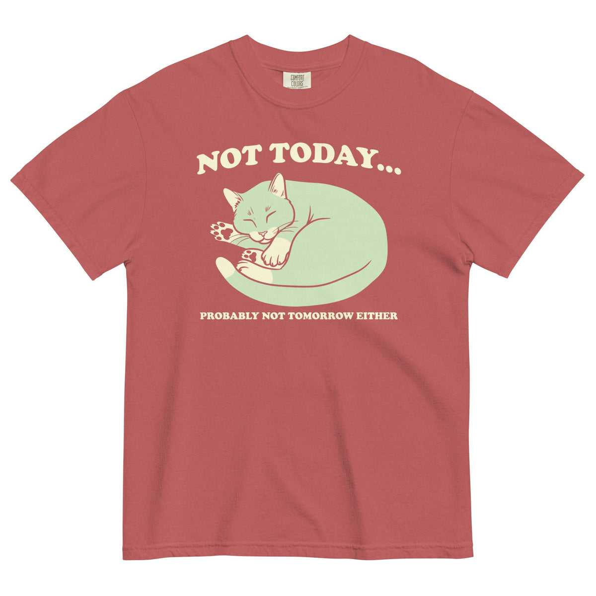 Not Today Probably Not Tomorrow Either Men's Relaxed Fit Tee
