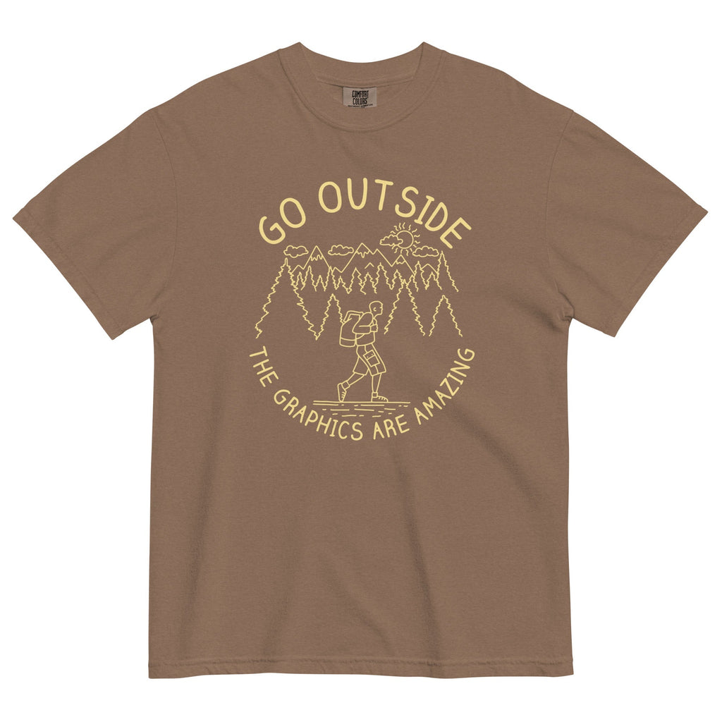 Go Outside The Graphics Are Amazing Men's Relaxed Fit Tee
