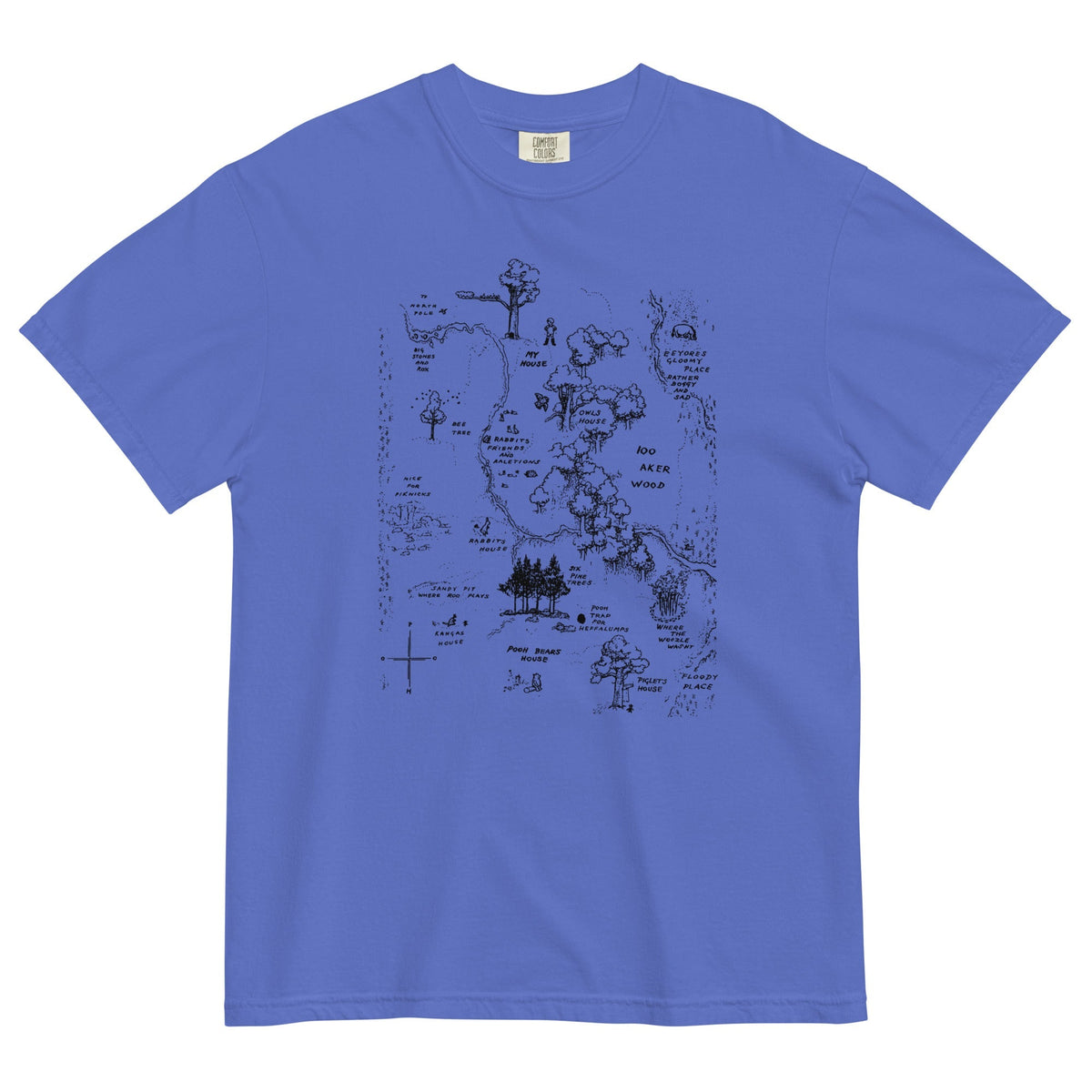 100 Acre Map Men's Relaxed Fit Tee