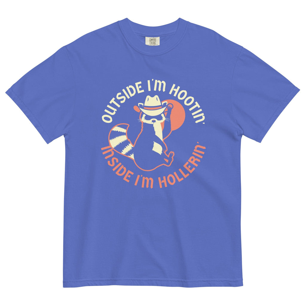 Outside I'm Hootin' Inside I'm Hollerin' Men's Relaxed Fit Tee