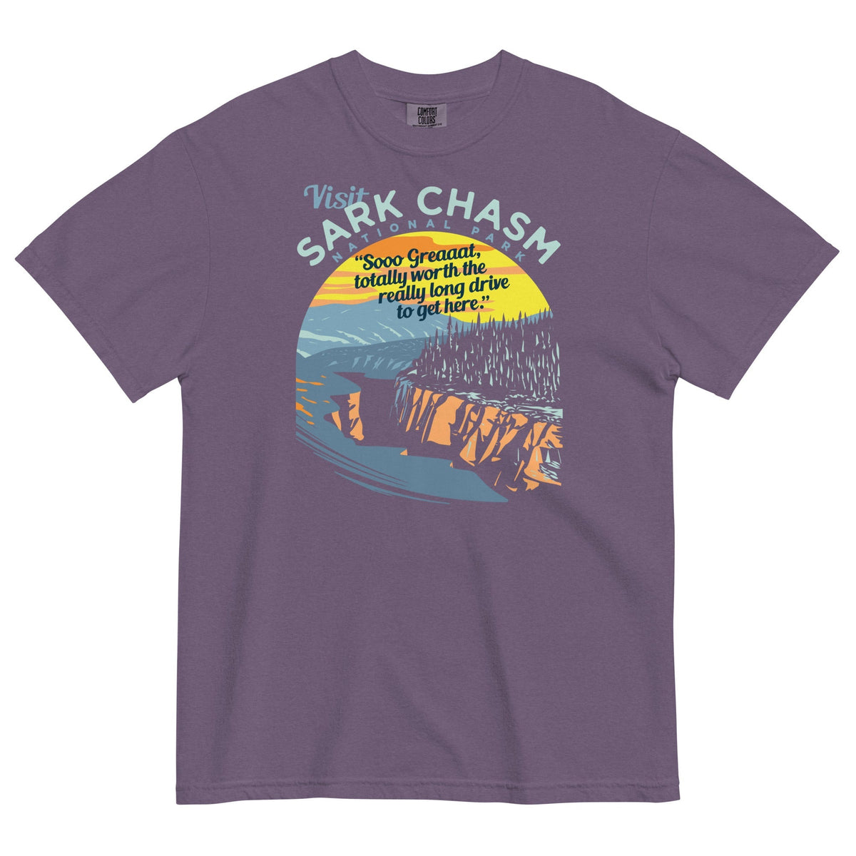 Visit Sark Chasm Men's Relaxed Fit Tee