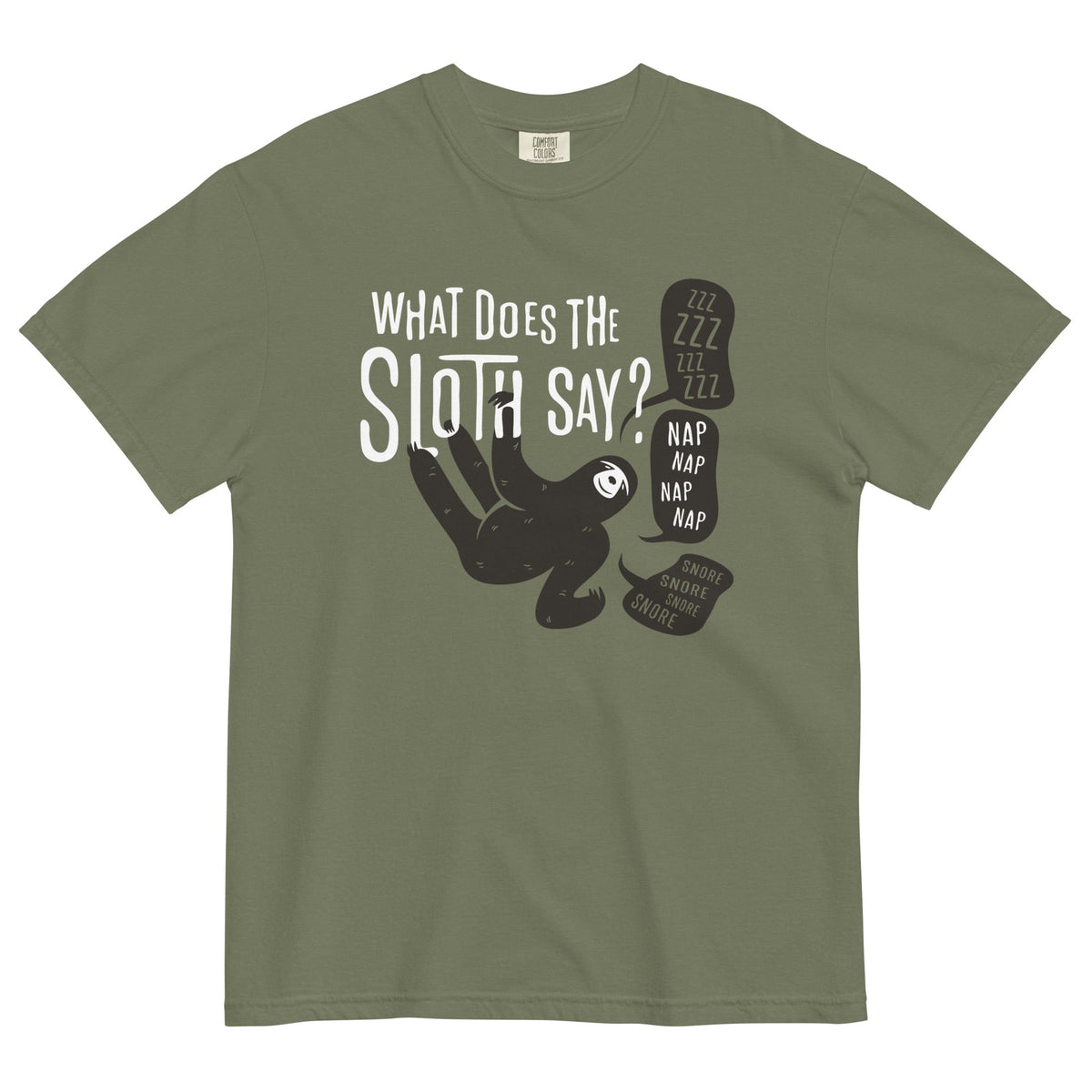 What Does The Sloth Say? Men's Relaxed Fit Tee