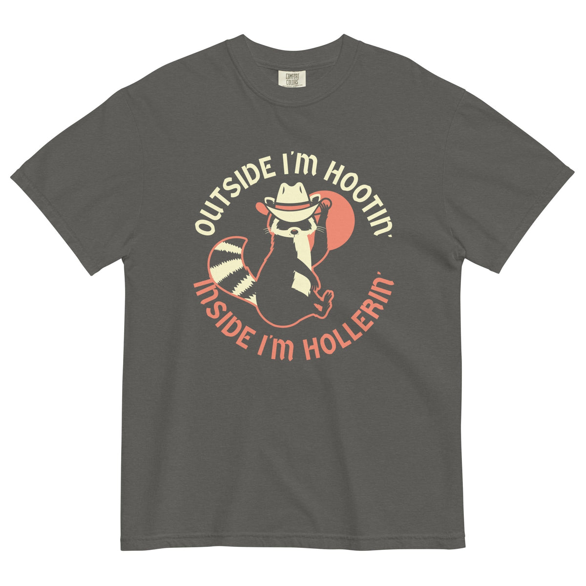 Outside I'm Hootin' Inside I'm Hollerin' Men's Relaxed Fit Tee
