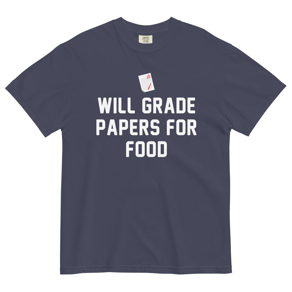 Will Grade Papers For Food Men's Relaxed Fit Tee