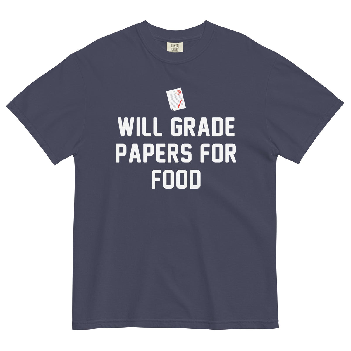 Will Grade Papers For Food Men's Relaxed Fit Tee