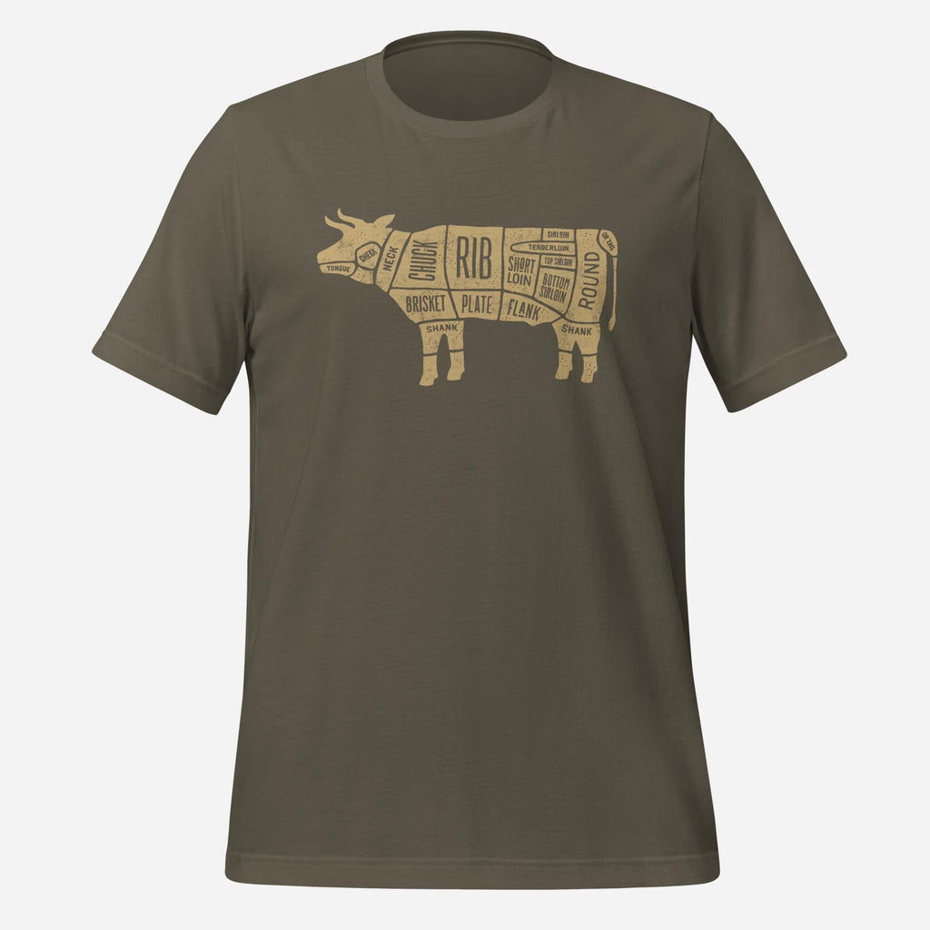 Beef Cow Diagram Tee