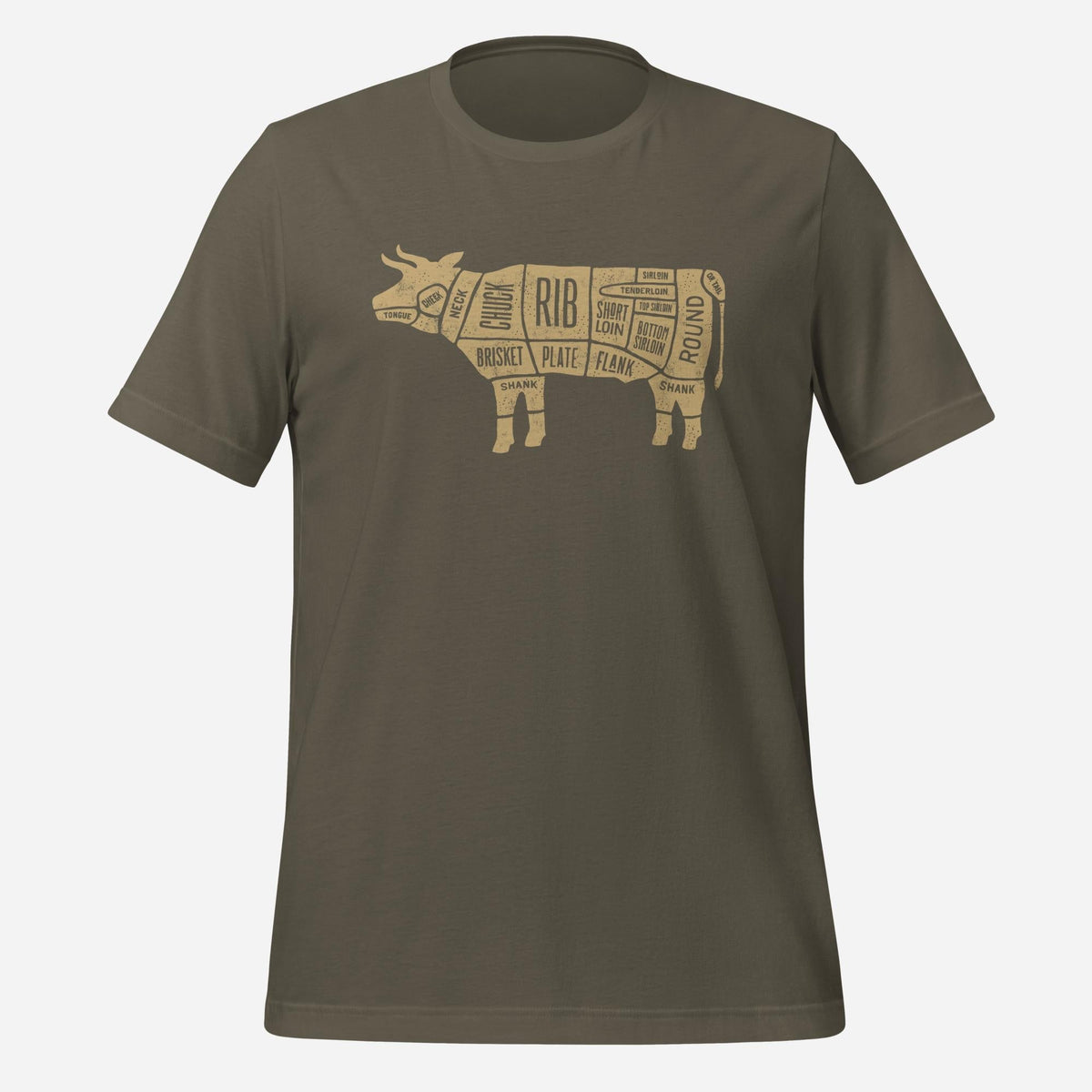 Beef Cow Diagram Tee