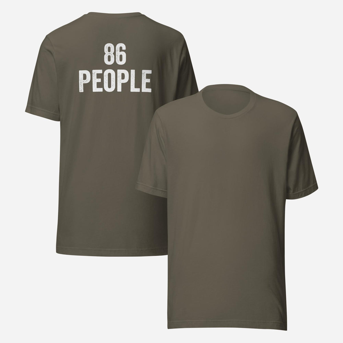 BACK PRINT 86 People Unisex Tee