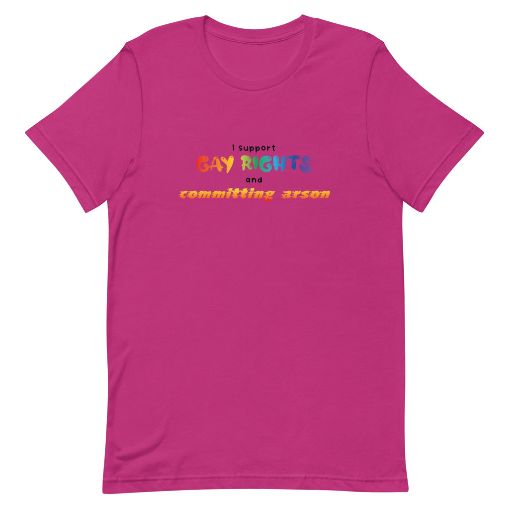 Gay Rights and Committing Arson Unisex