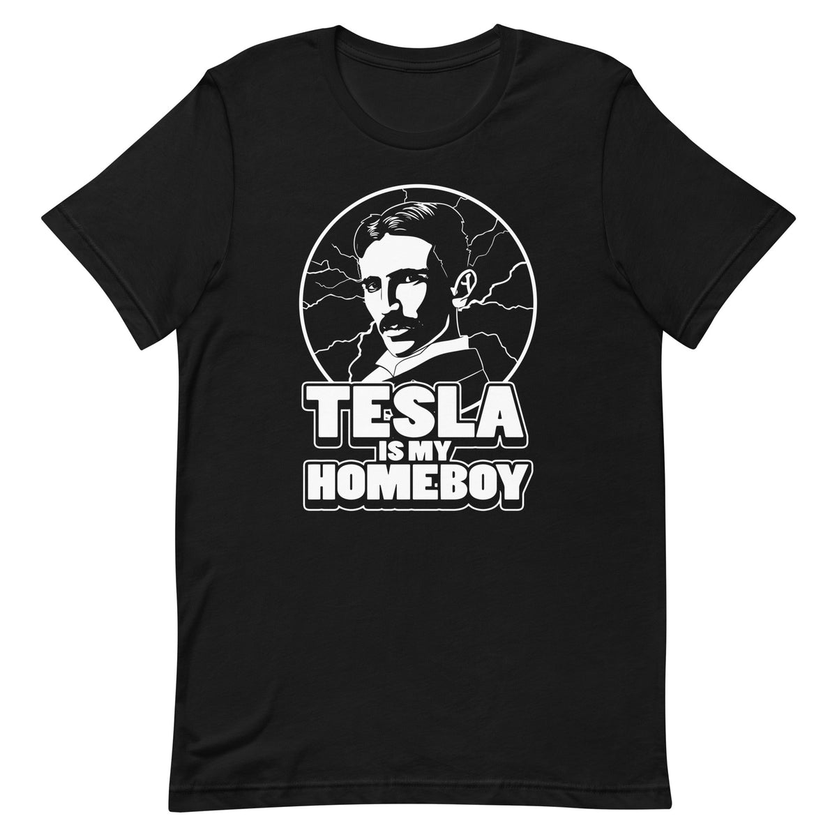 Tesla Is My Homeboy Men's Signature Tee