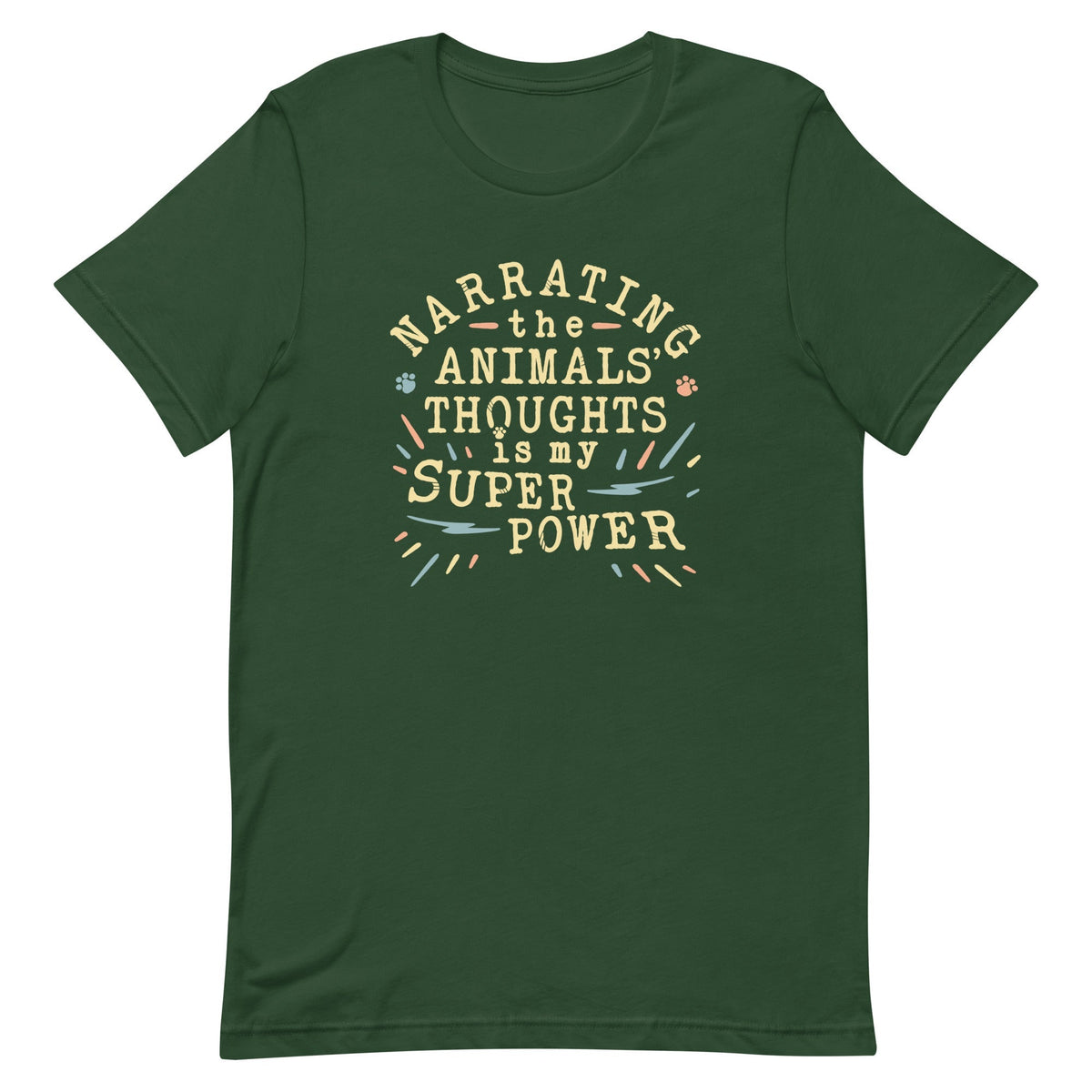 Narrating The Animals Thoughts Men's Signature Tee