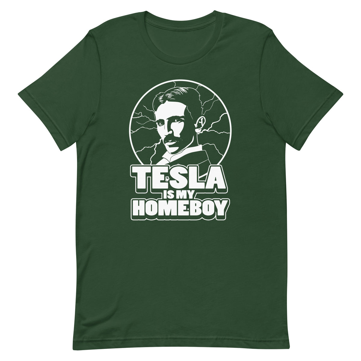 Tesla Is My Homeboy Men's Signature Tee