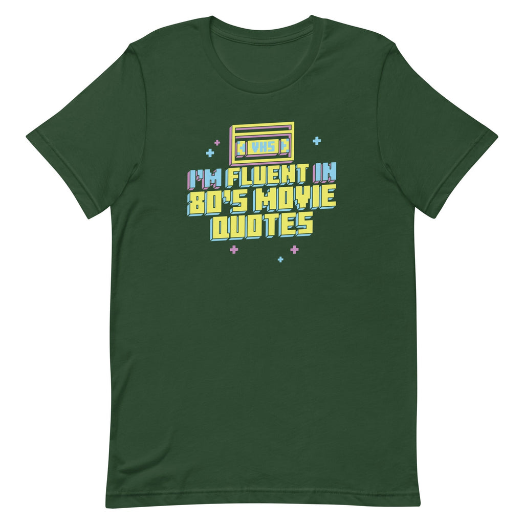 I'm Fluent In 80's Movie Quotes Men's Signature Tee