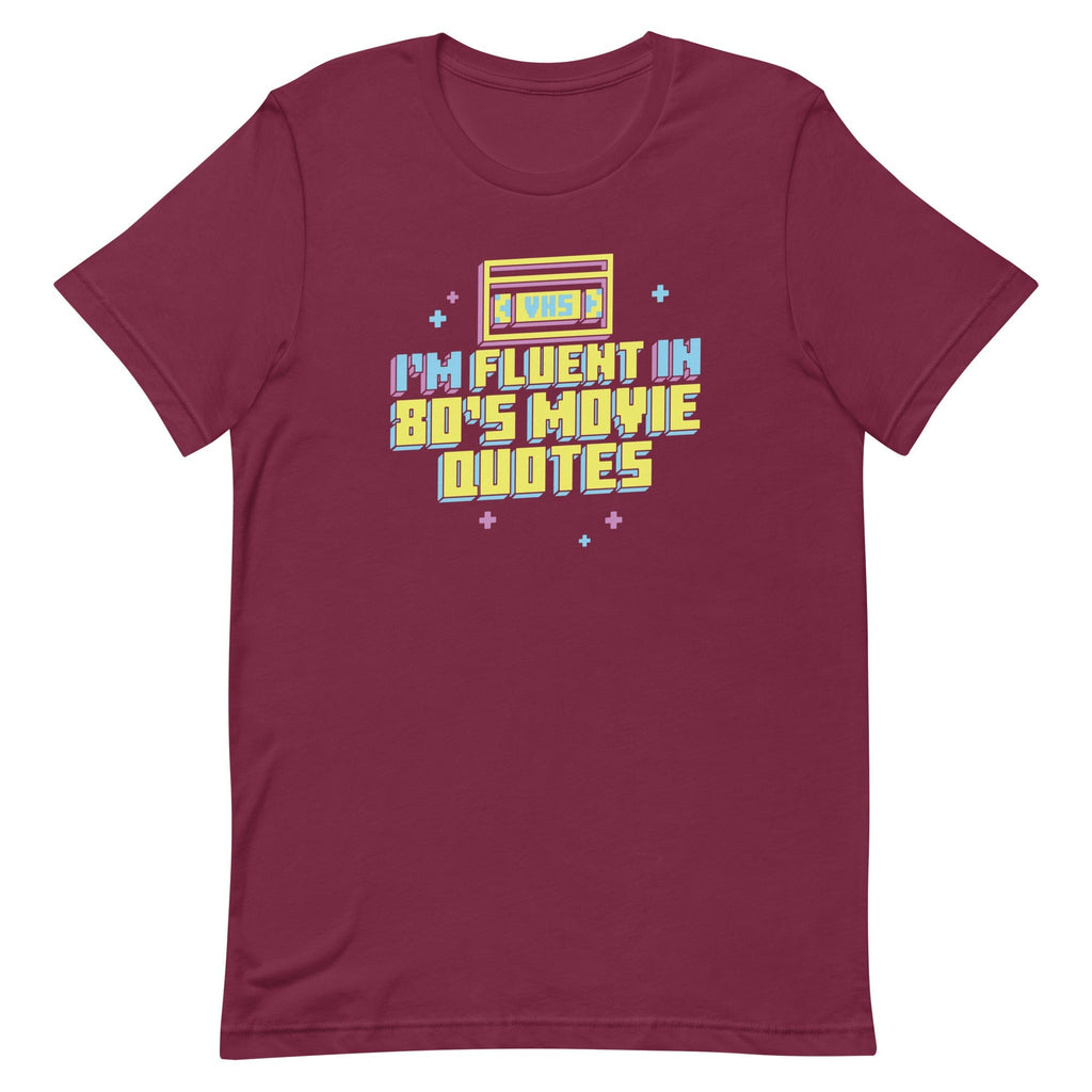I'm Fluent In 80's Movie Quotes Men's Signature Tee