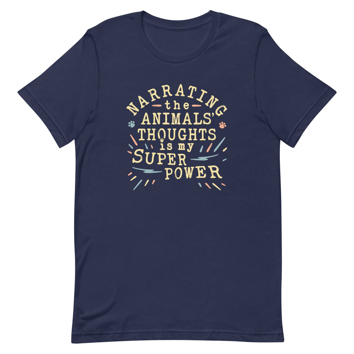 Narrating The Animals Thoughts Men's Signature Tee