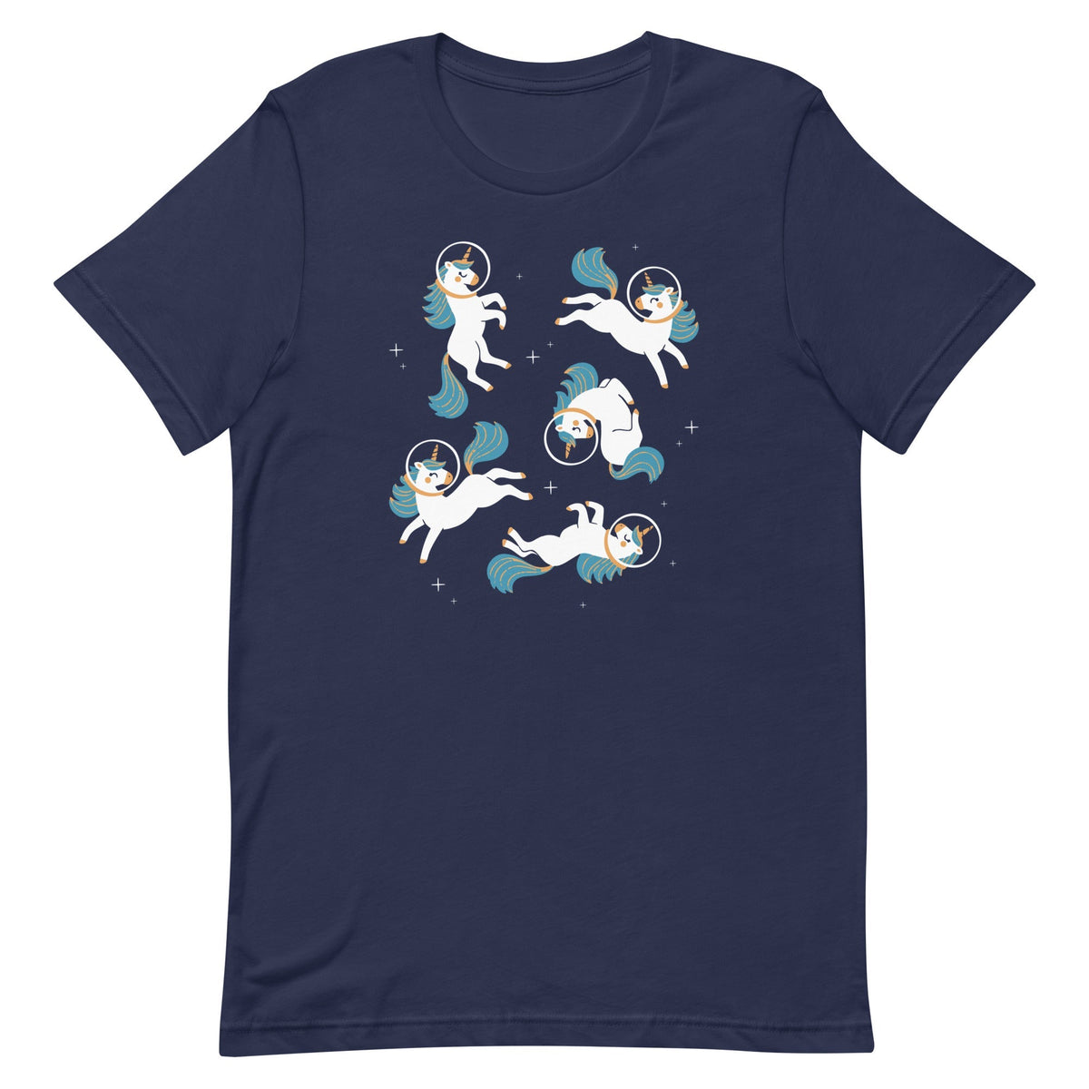 Unicorns In Space Men's Signature Tee