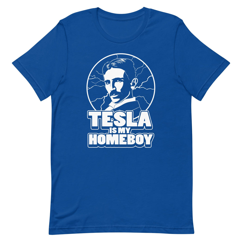 Tesla Is My Homeboy Men's Signature Tee