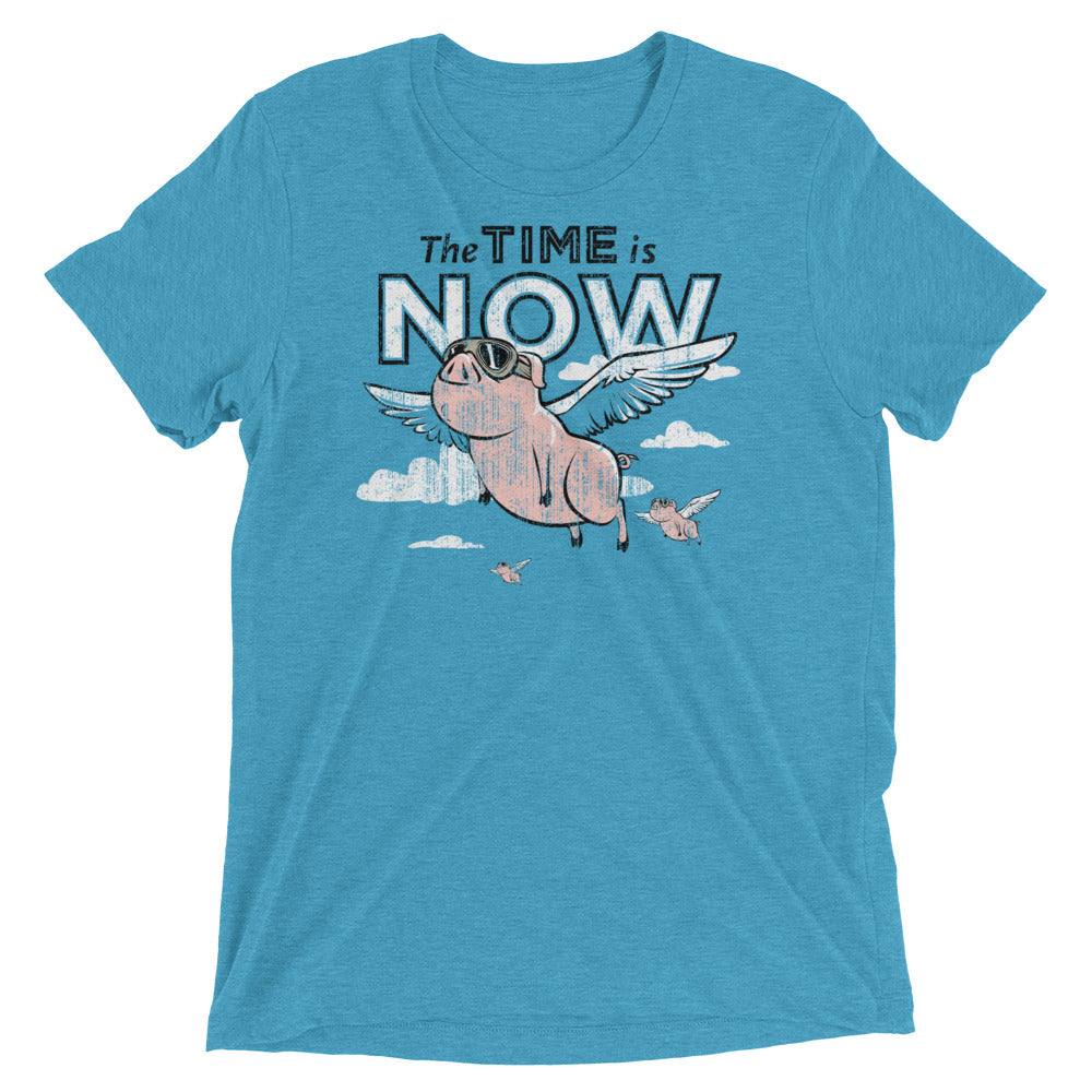 The Time Is Now Men's Tri-Blend Tee