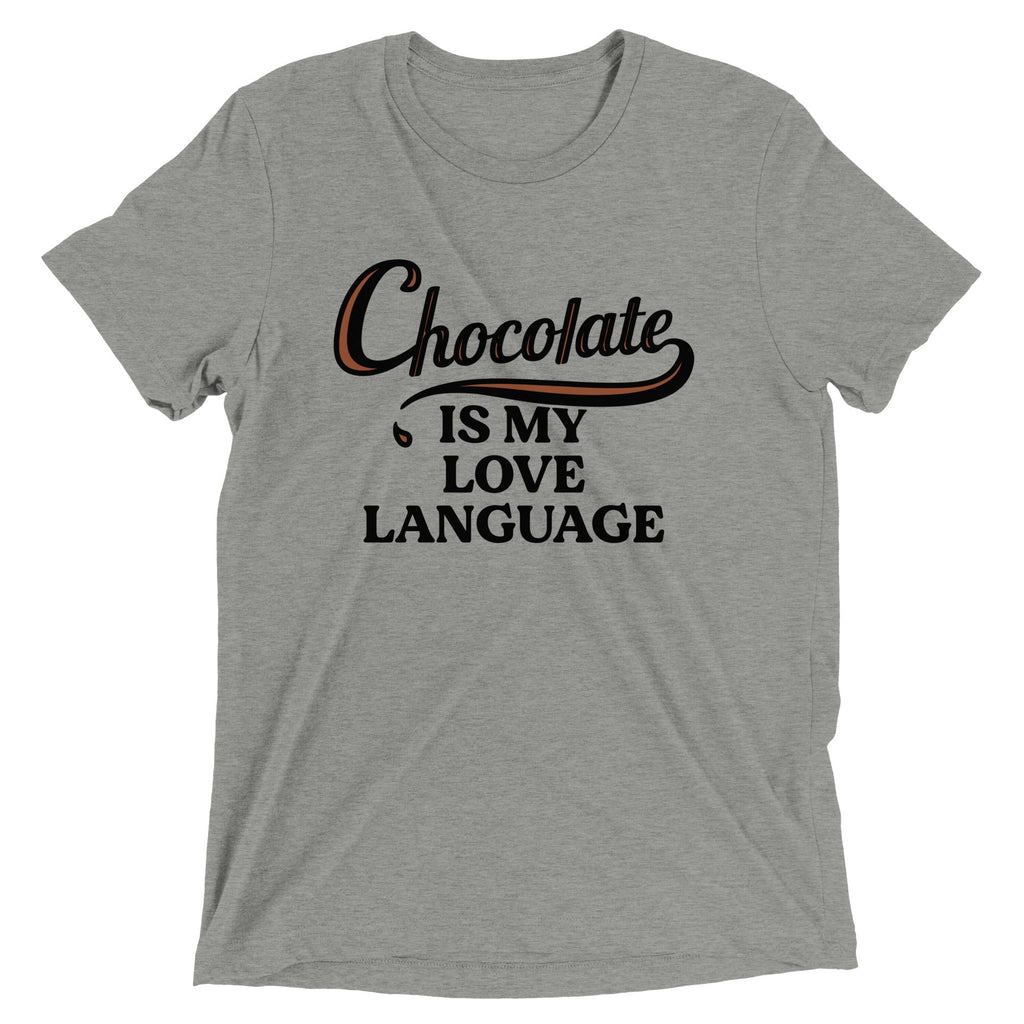 Chocolate Is My Love Language Men's Tri-Blend Tee