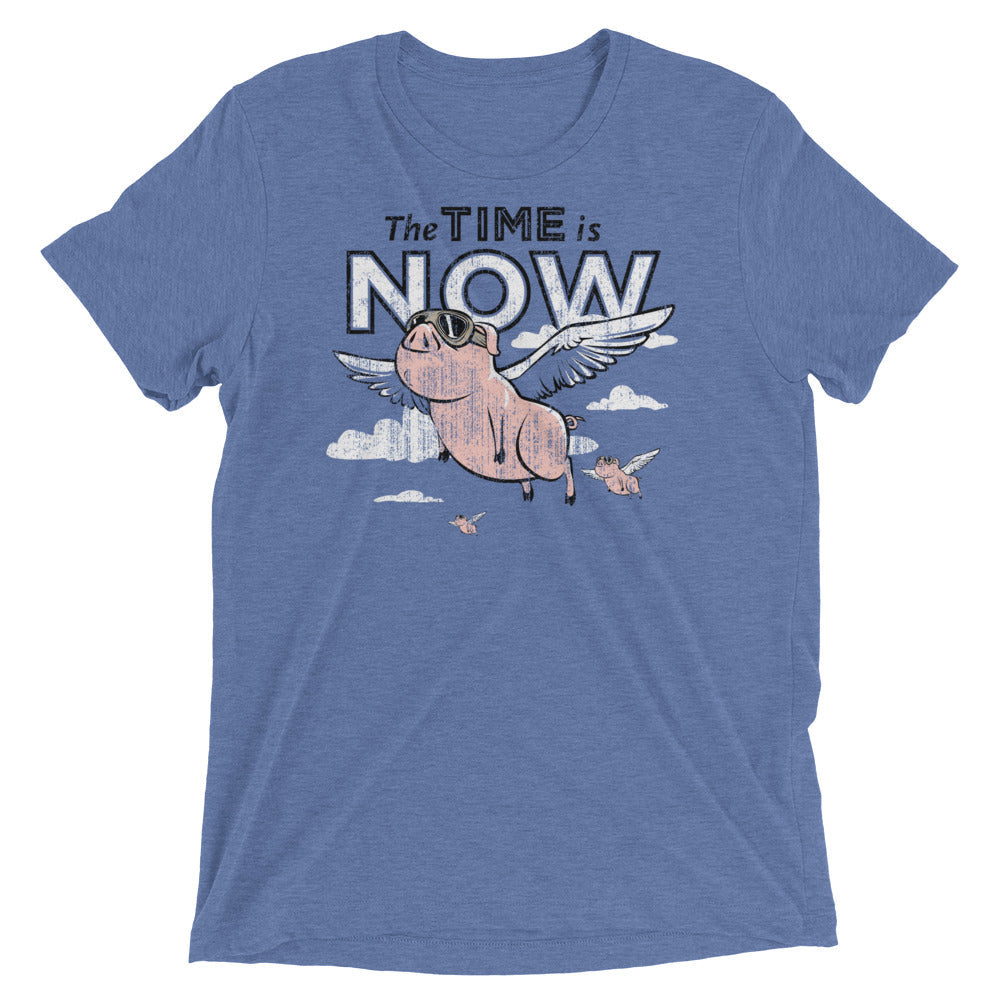 The Time Is Now Men's Tri-Blend Tee