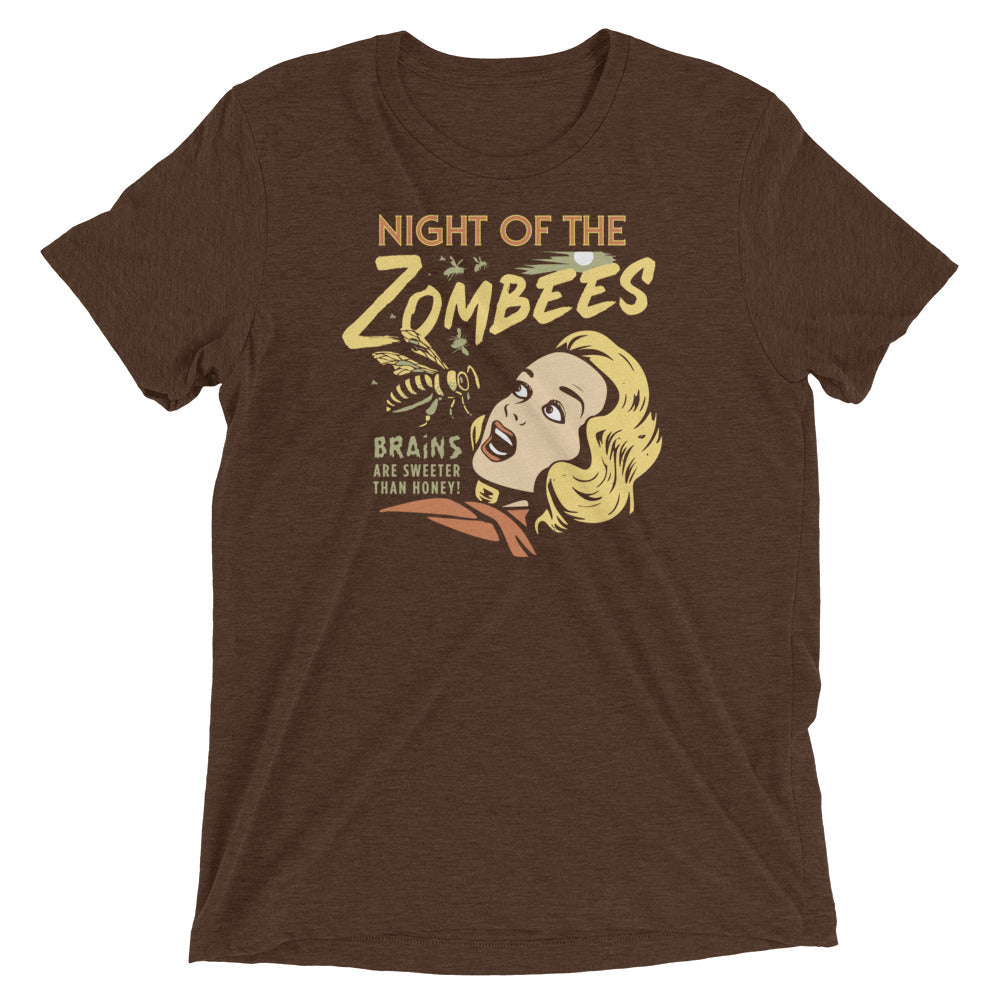 Night Of The Zombees Men's Tri-Blend Tee