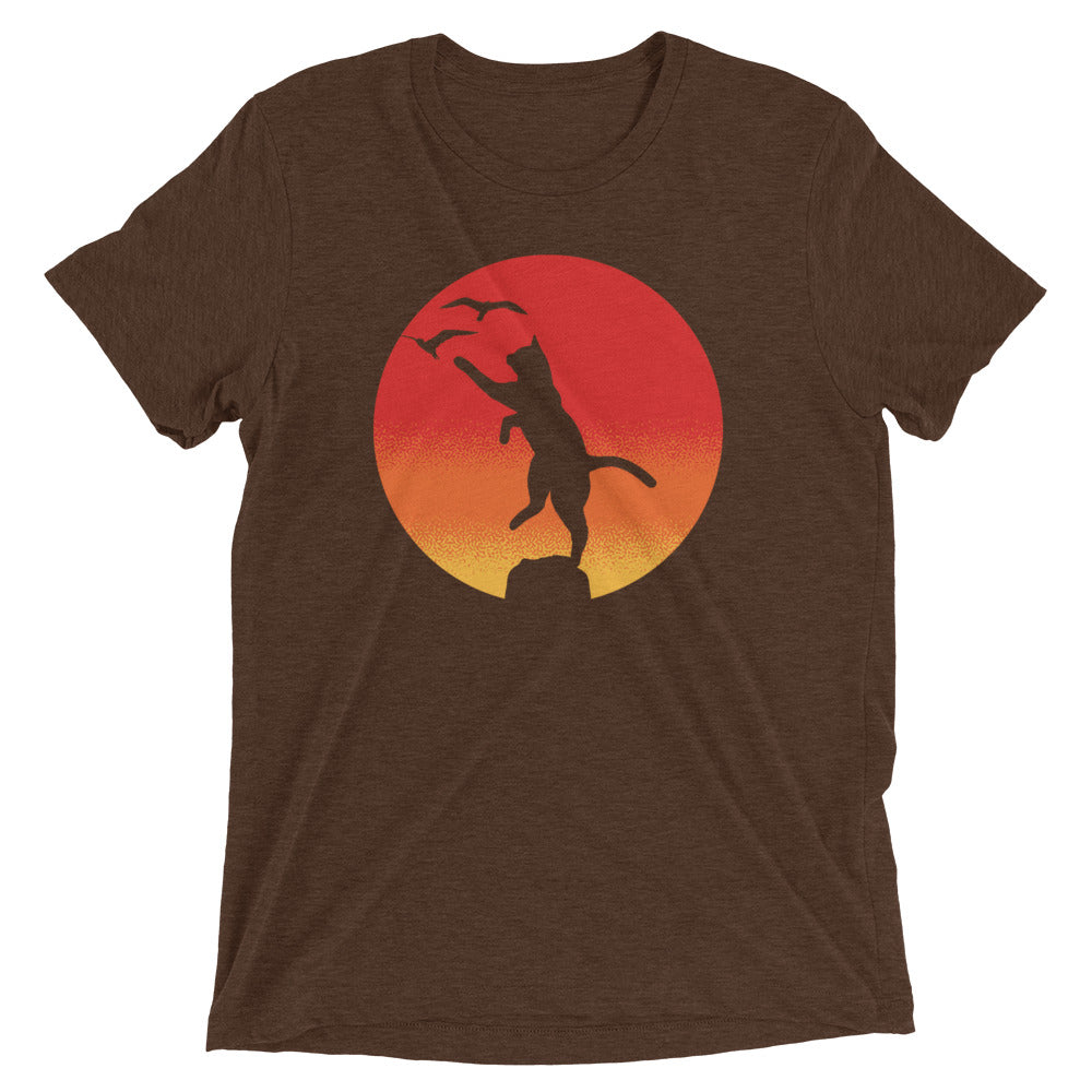 The Karate Cat Men's Tri-Blend Tee
