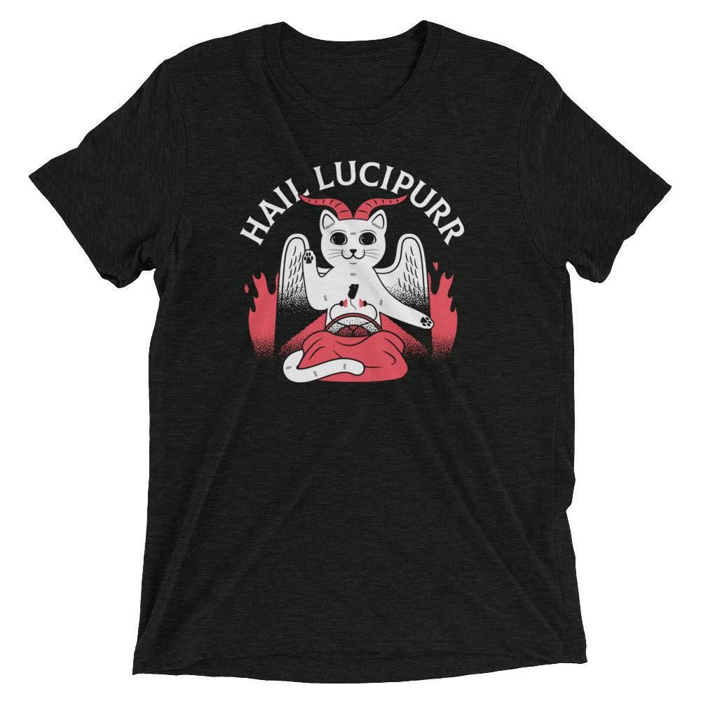 Hail Lucipurr Men's Tri-Blend Tee