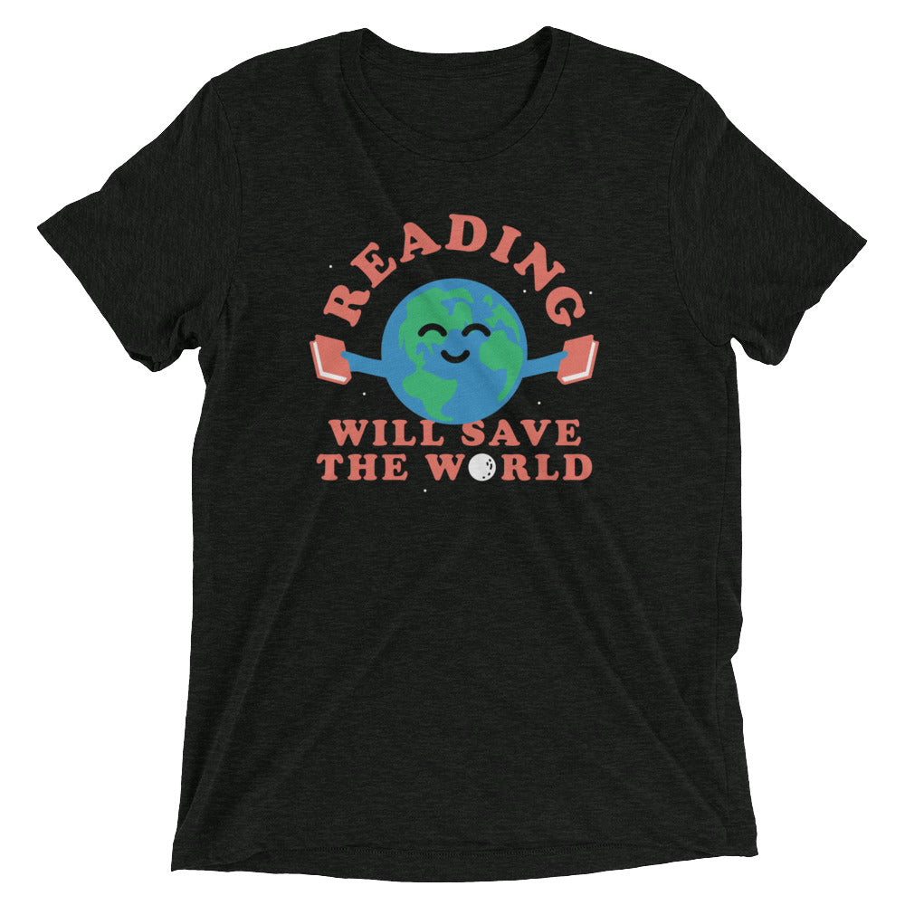 Reading Will Save The World Men's Tri-Blend Tee