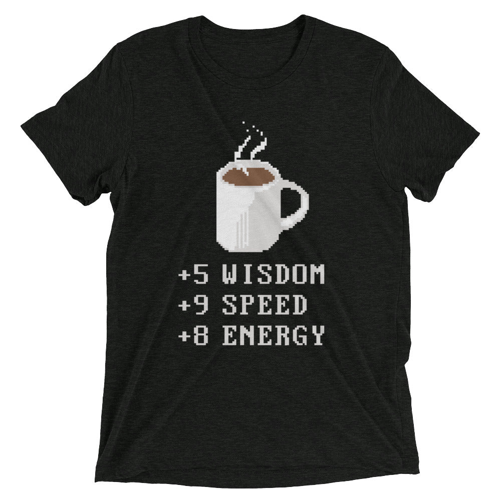 Coffee Plus To Stats Men's Tri-Blend Tee