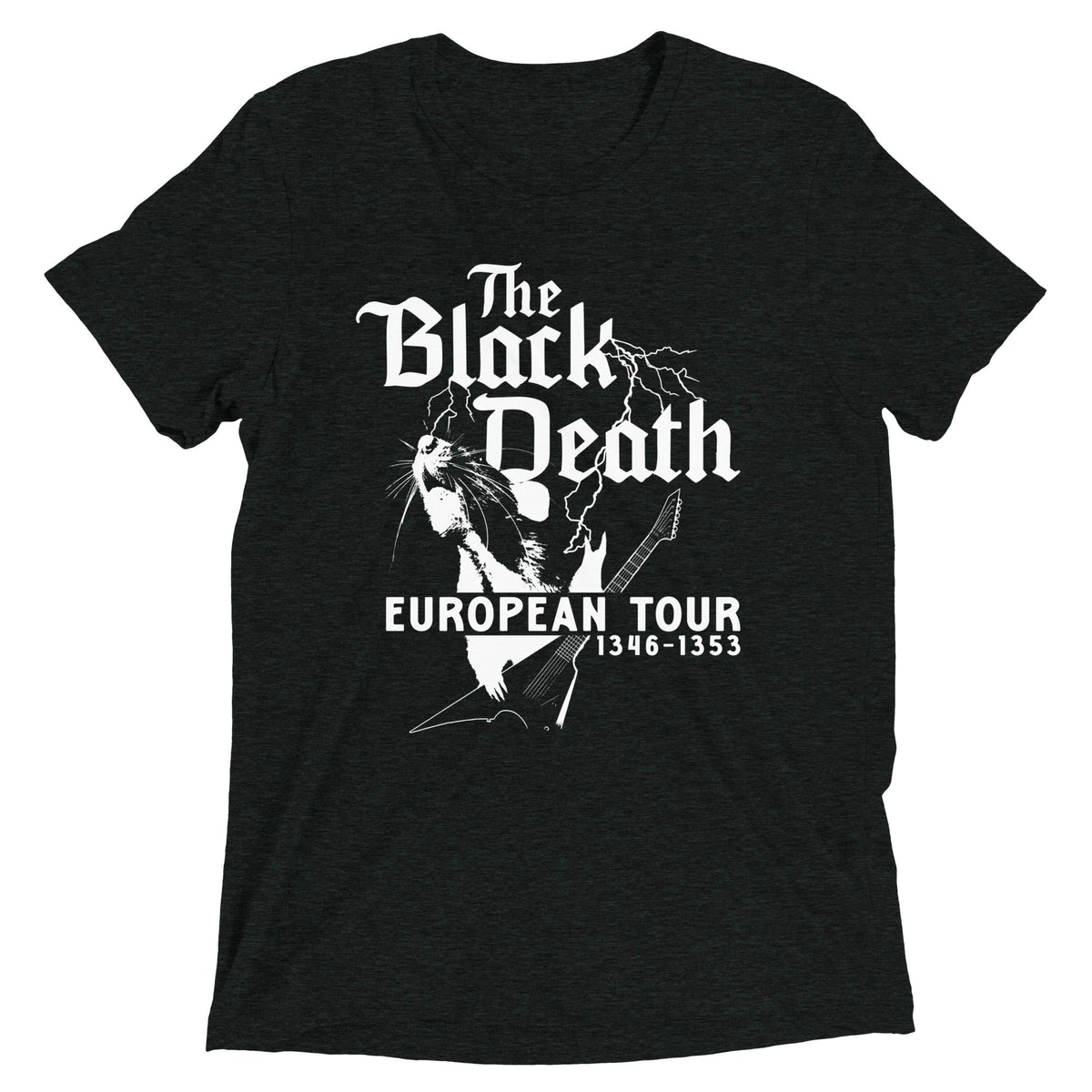 The Black Death European Tour Men's Tri-Blend Tee